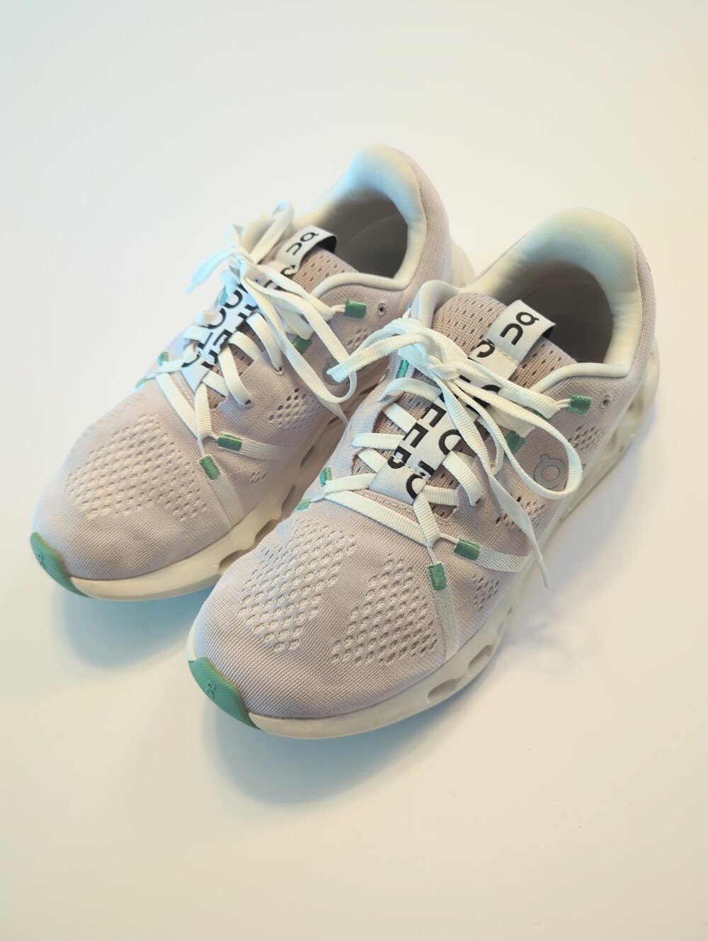 On Running Cloudsurfer CloudTec Running Shoes Sneakers Size 9 Pearl Ivory GUC - Picture 5 of 10